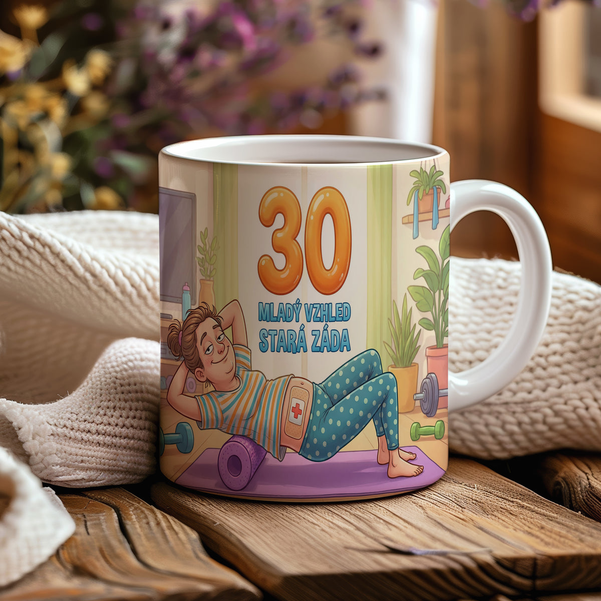 Narozeninový hrnek 30 let – MLADÝ VZHLED, STARÁ ZÁDA