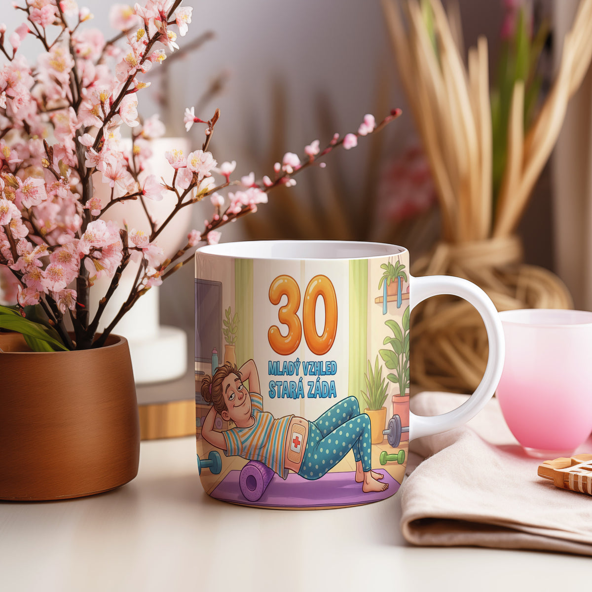 Narozeninový hrnek 30 let – MLADÝ VZHLED, STARÁ ZÁDA