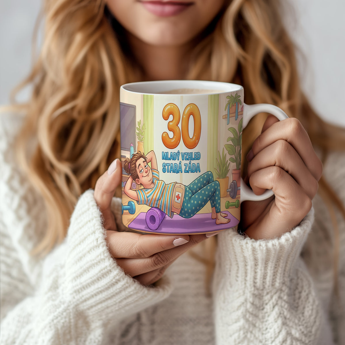 Narozeninový hrnek 30 let – MLADÝ VZHLED, STARÁ ZÁDA