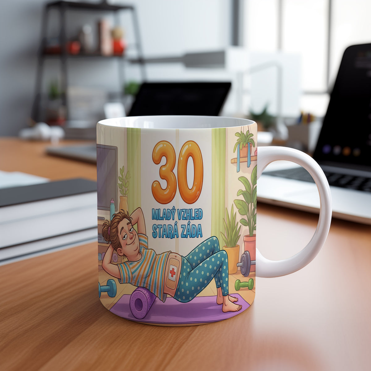 Narozeninový hrnek 30 let – MLADÝ VZHLED, STARÁ ZÁDA