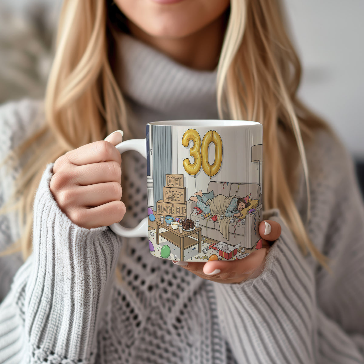 Narozeninový hrnek 30 let – DORT DÁRKY HLAVNĚ KLID