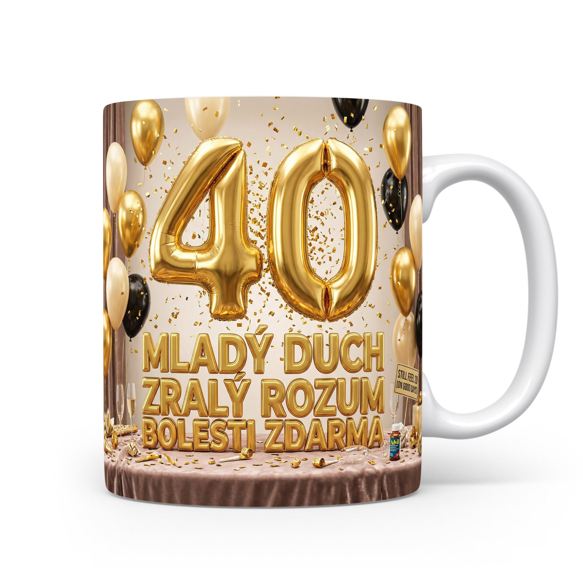 Hrnček s nápisem k 40. narozeninám
