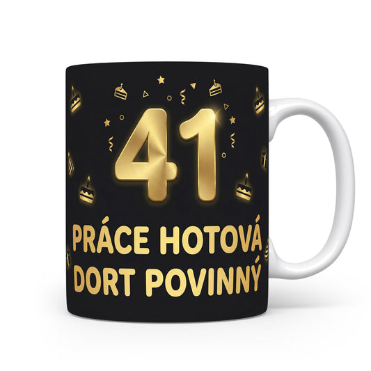 Narozeninový hrnek s číslem 41