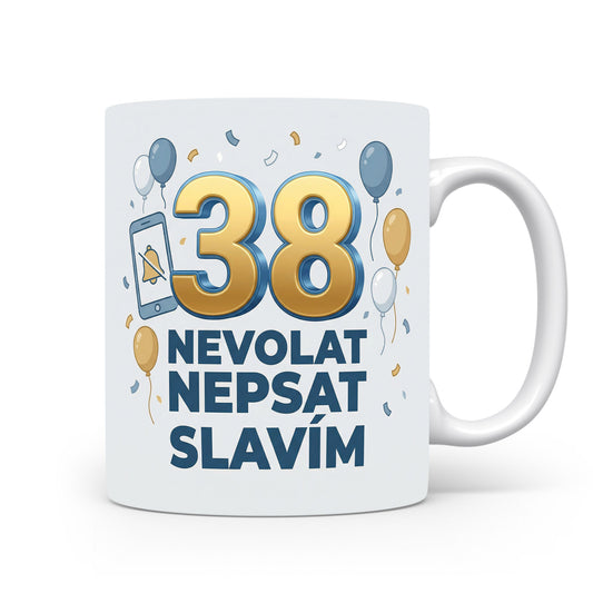 Narozeninový hrnek s číslem 38