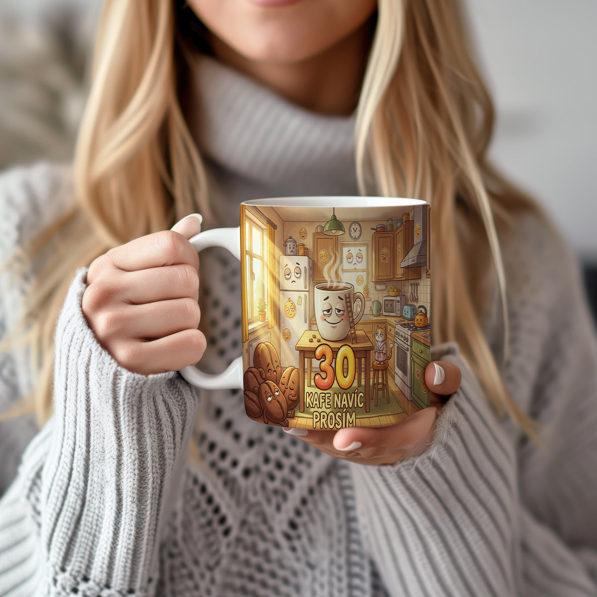 Narozeninový hrnek 30 let – KAFE NAVÍC PROSÍM