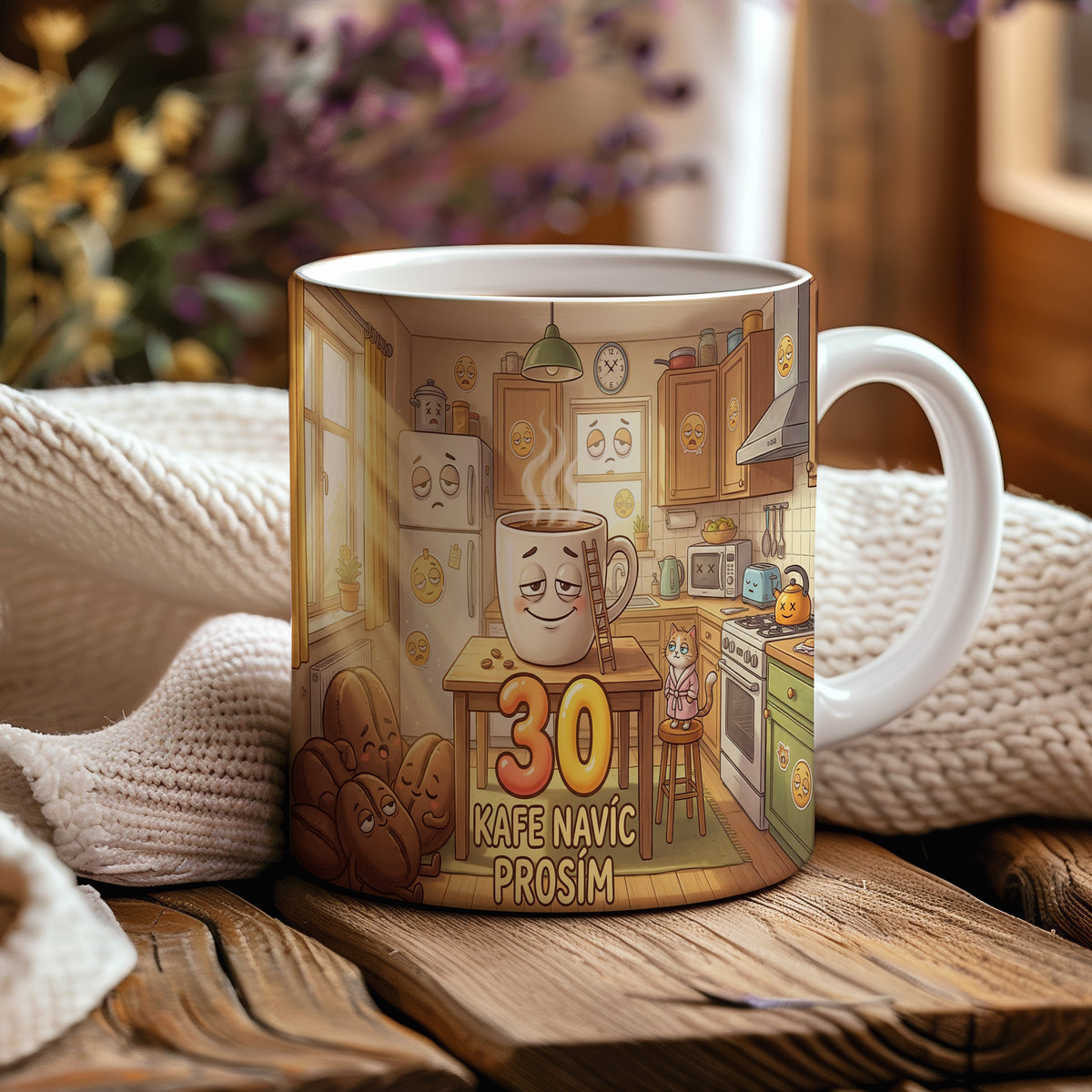 Narozeninový hrnek 30 let – KAFE NAVÍC PROSÍM