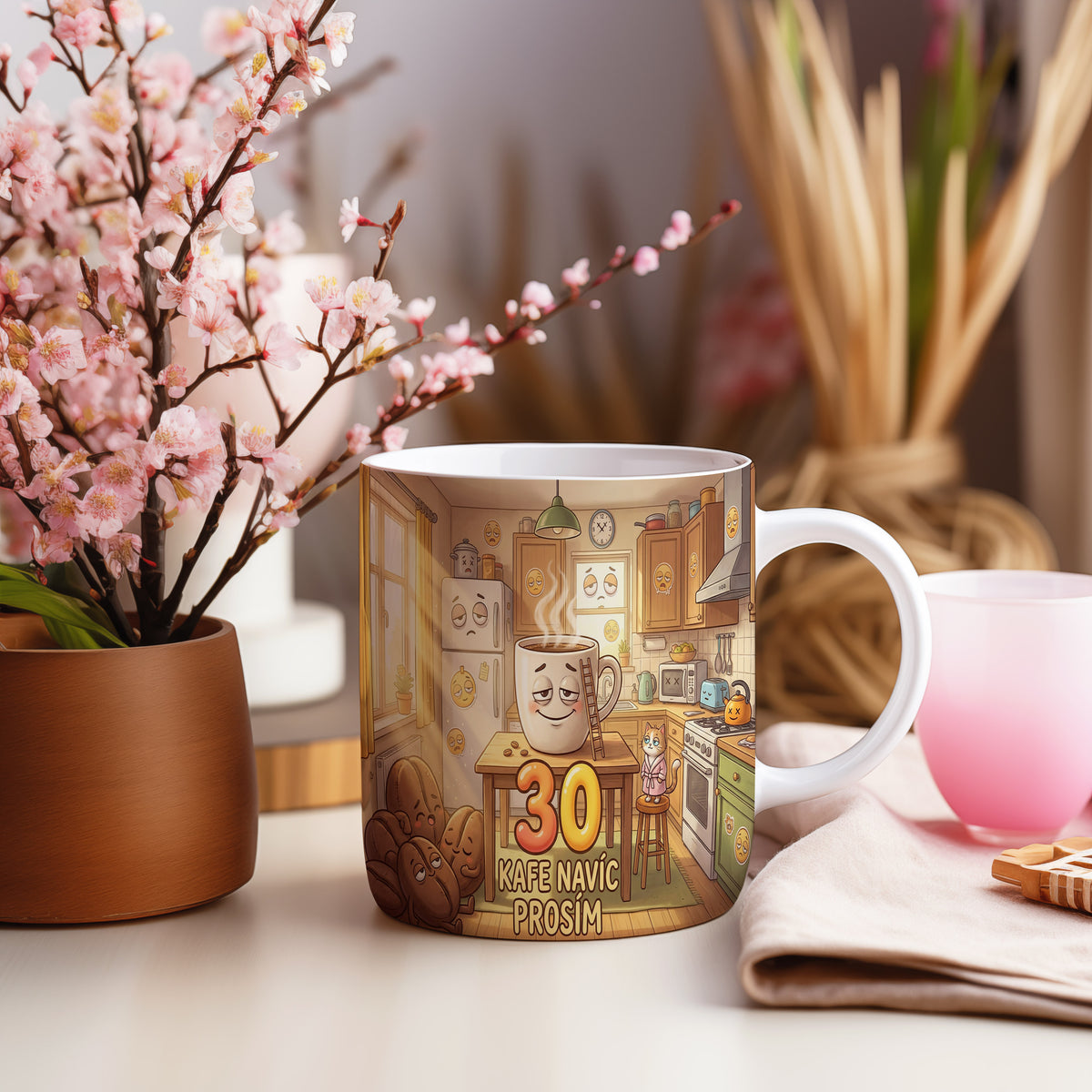 Narozeninový hrnek 30 let – KAFE NAVÍC PROSÍM