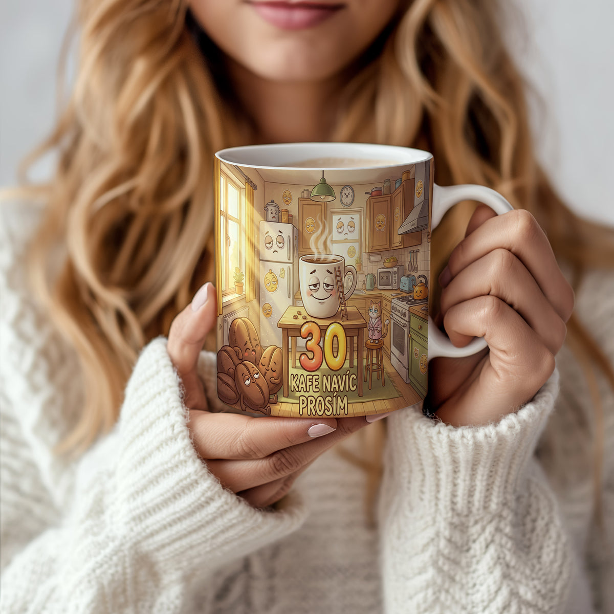 Narozeninový hrnek 30 let – KAFE NAVÍC PROSÍM