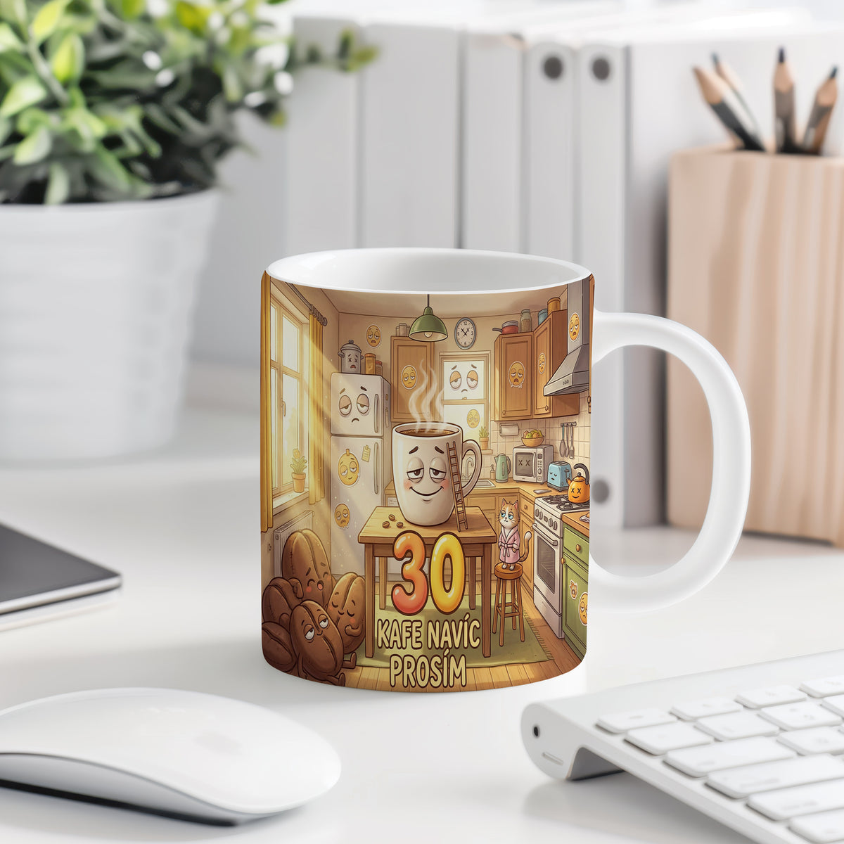 Narozeninový hrnek 30 let – KAFE NAVÍC PROSÍM