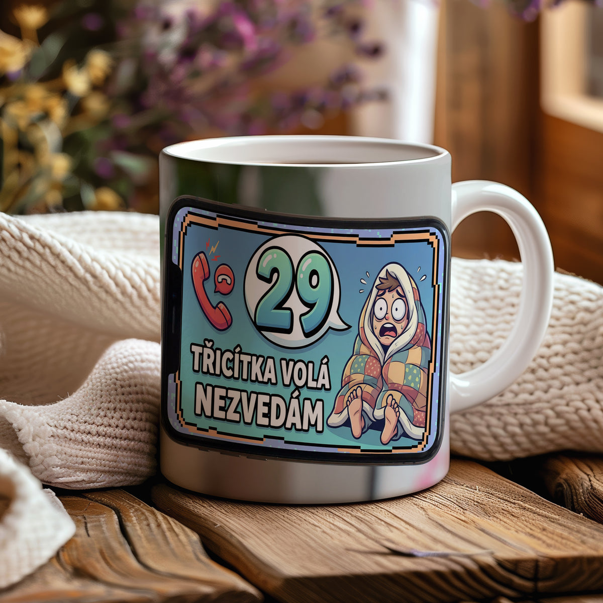Narozeninový hrnek 29 let – Třicítka volá, nezvedám