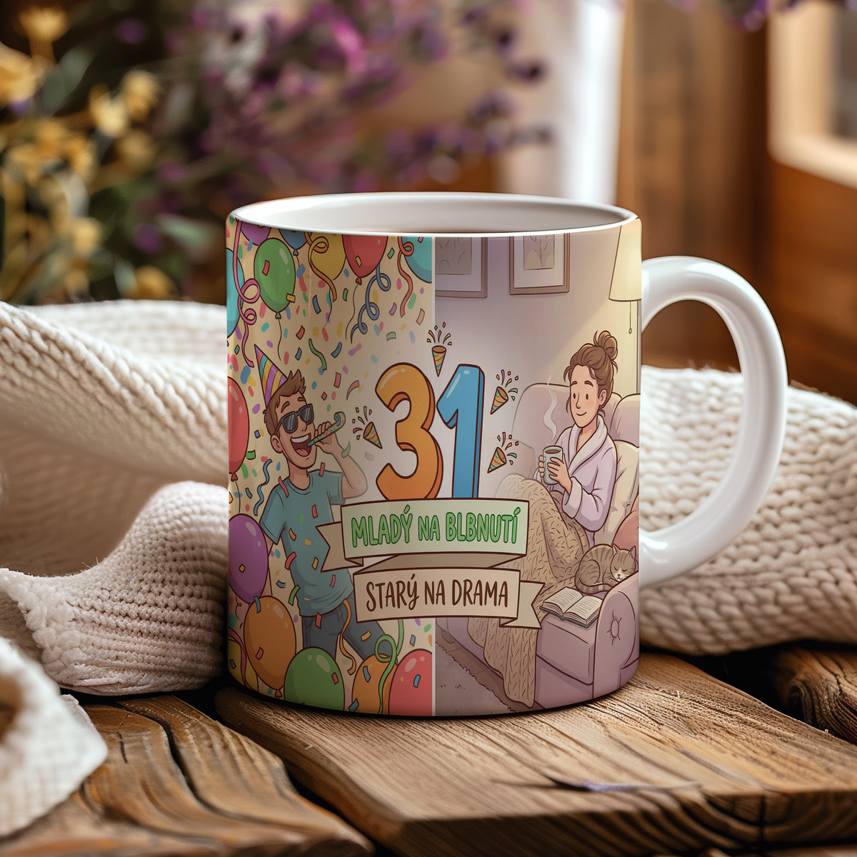 Narozeninový hrnek 31 let – MLADÝ NA BLBNUTÍ