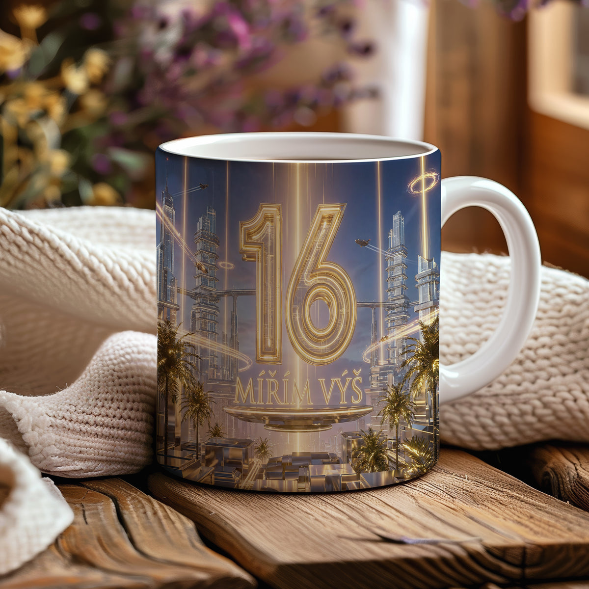 Narozeninový hrnek 16 let – MÍŘÍM VÝŠ