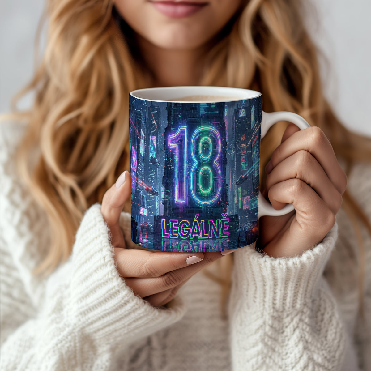 Narozeninový hrnek 18 let – LEGÁLNĚ