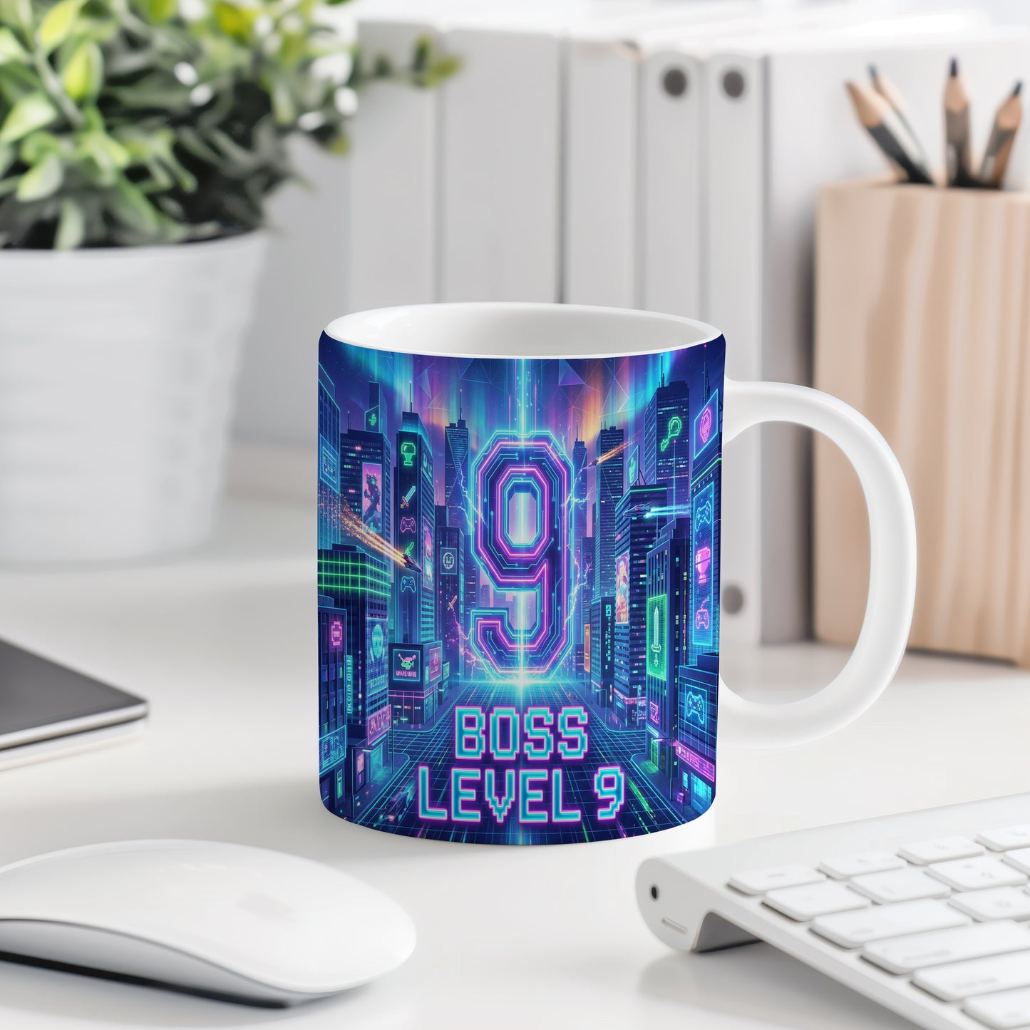 Narozeninový hrnek 9 let – BOSS LEVEL 9