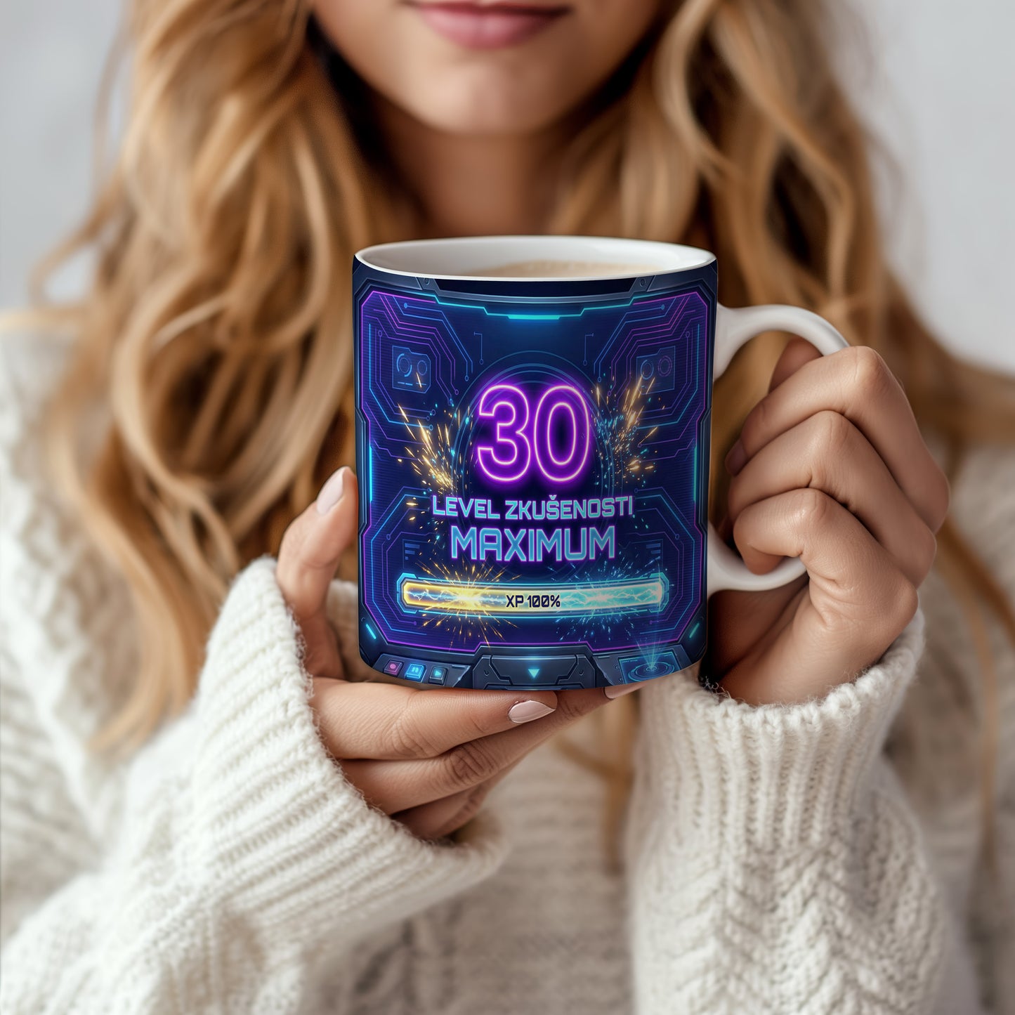 Narozeninový hrnek 30 let – LEVEL ZKUŠENOSTI MAXIMUM