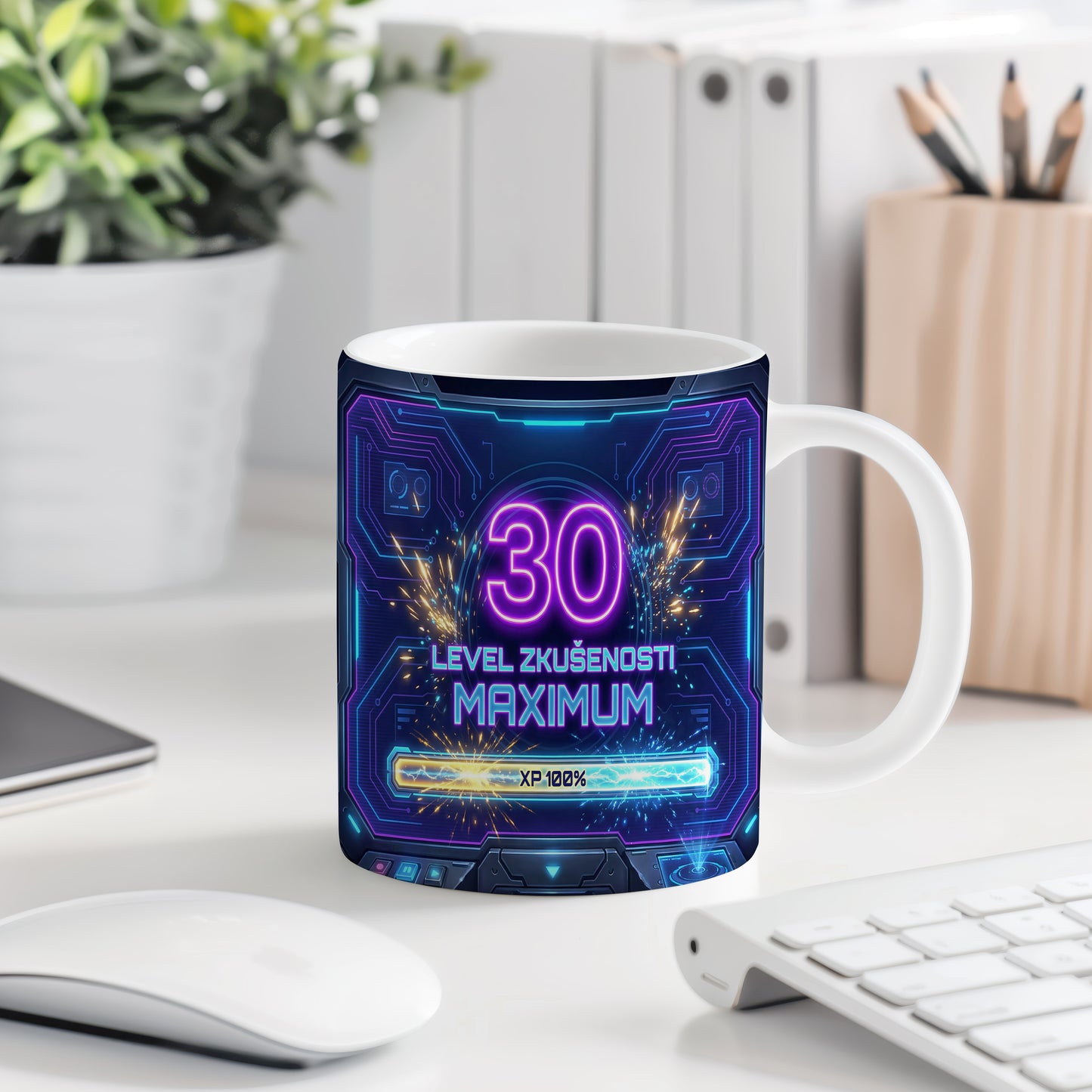 Narozeninový hrnek 30 let – LEVEL ZKUŠENOSTI MAXIMUM