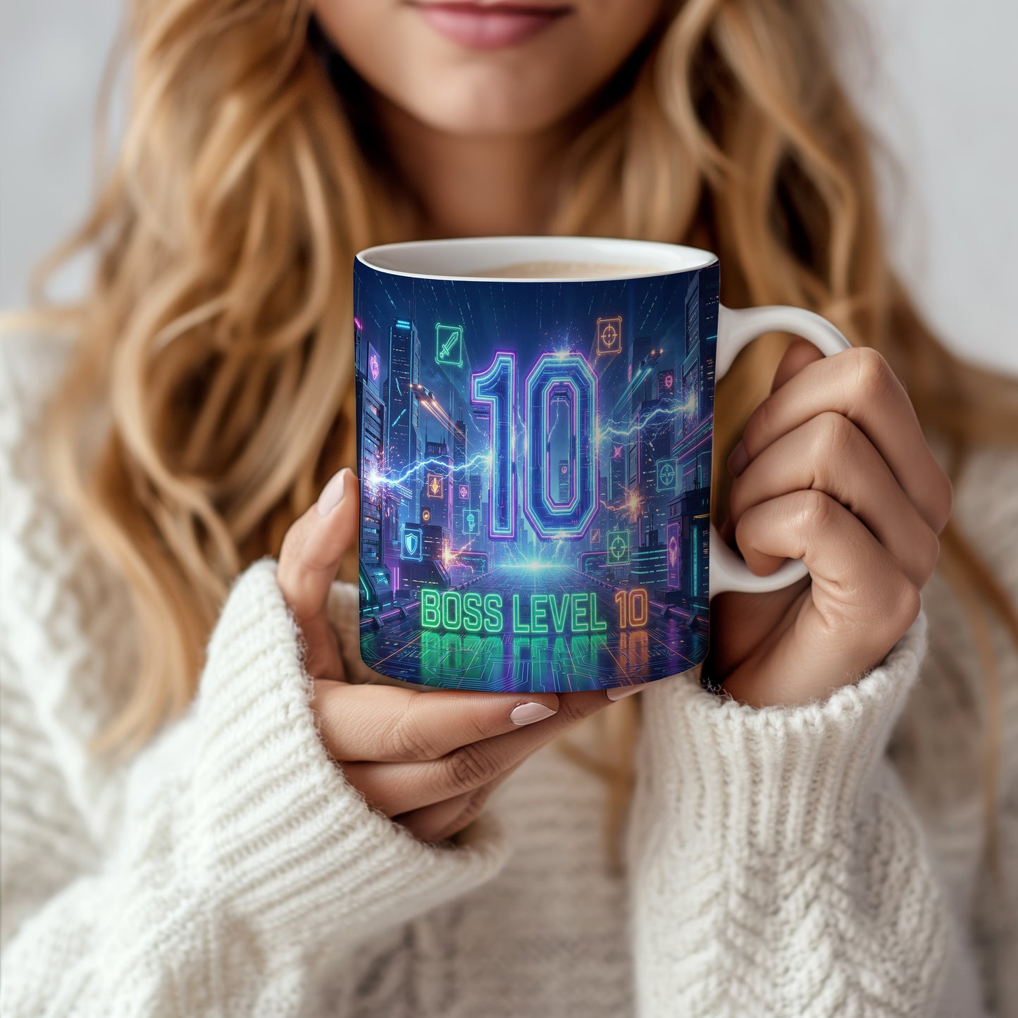 Narozeninový hrnek 10 let – BOSS LEVEL 10