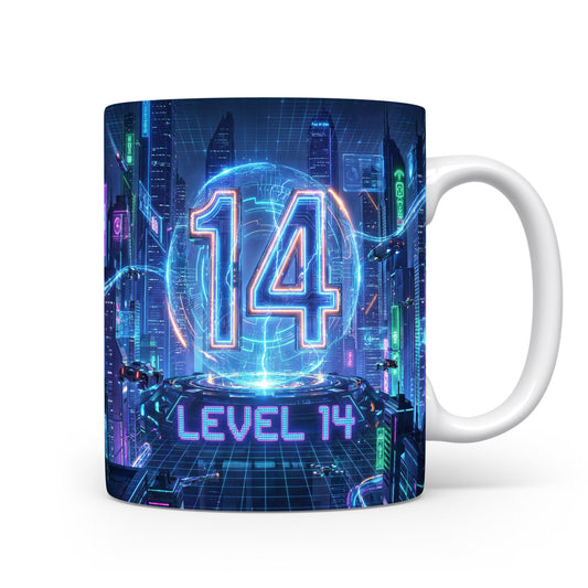 Hrnček s motivem LEVEL 14