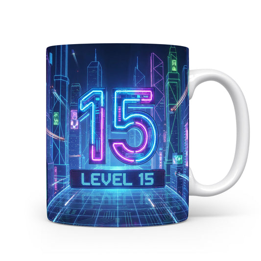Hrnček s motivem LEVEL 15