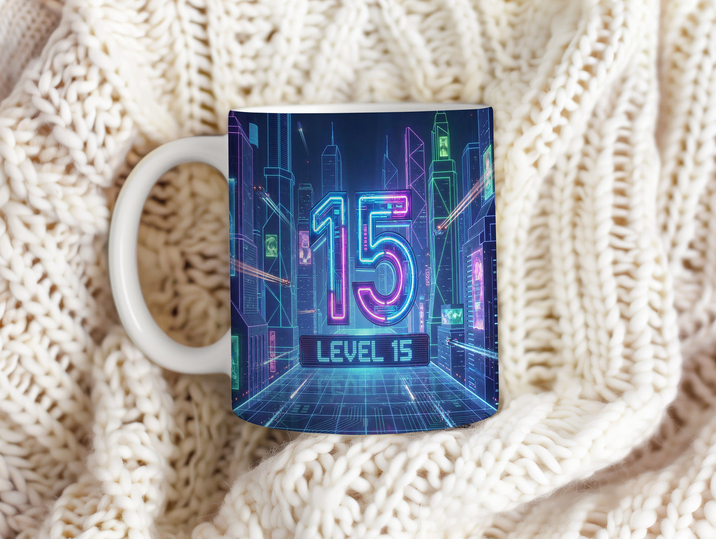 Narozeninový hrnek 15 let – LEVEL 15