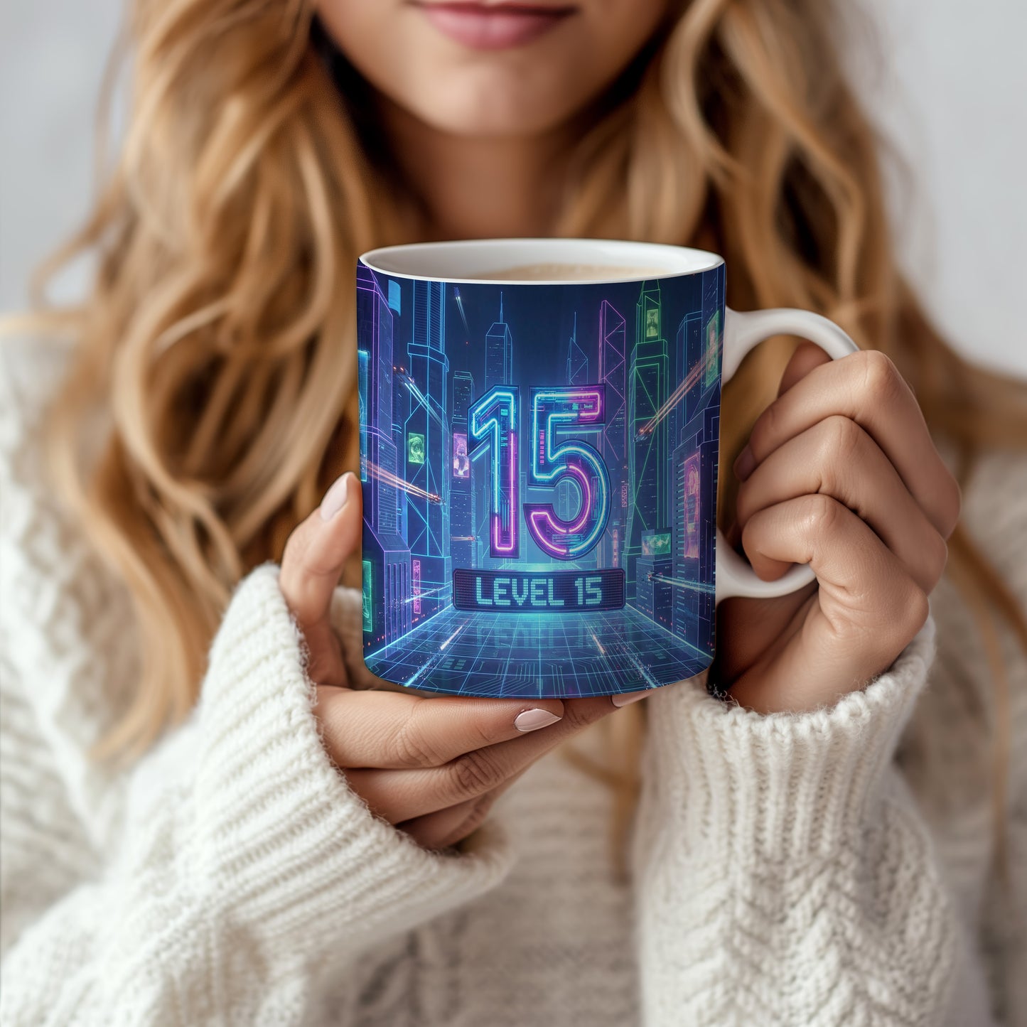 Narozeninový hrnek 15 let – LEVEL 15