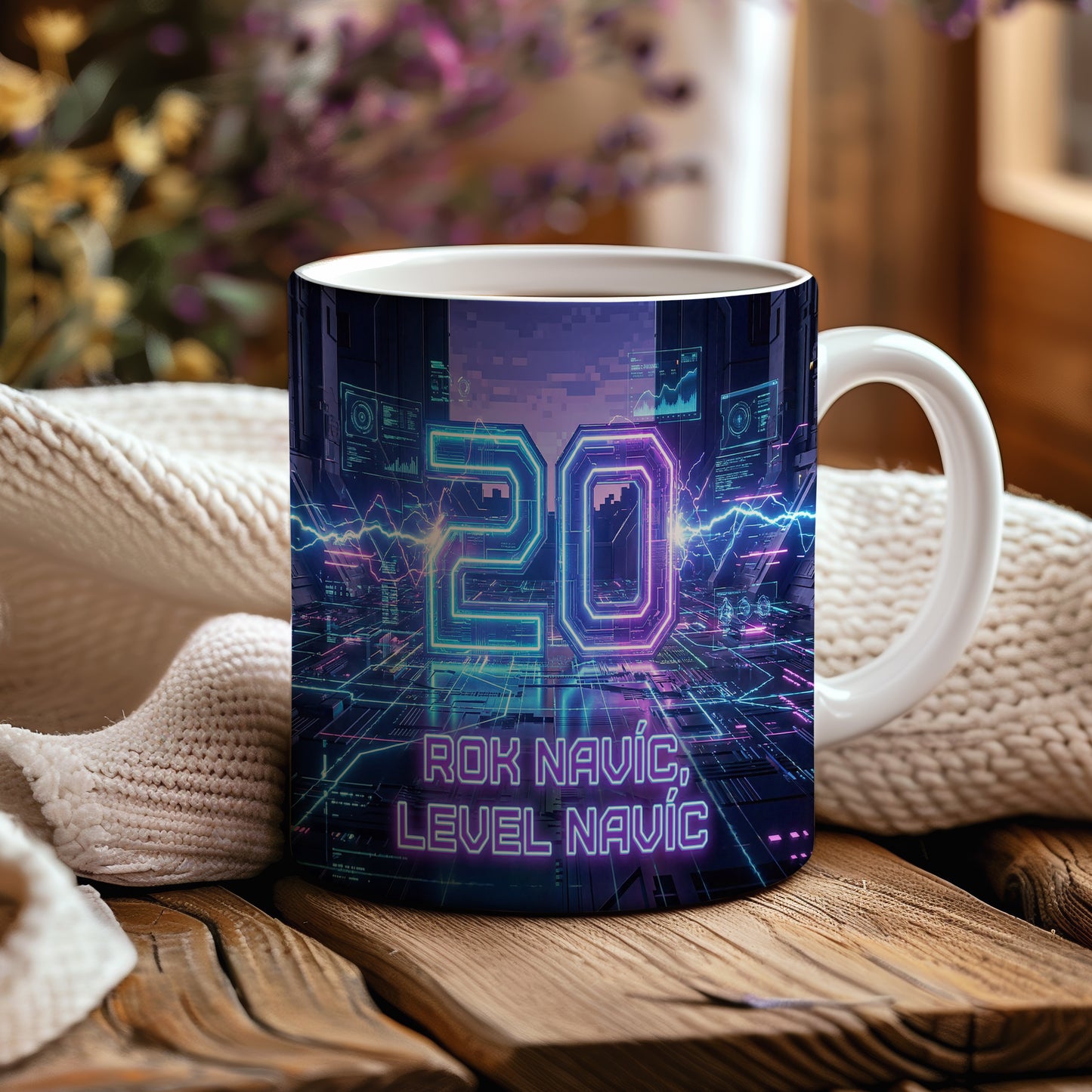 Narozeninový hrnek 20 let – ROK NAVÍC, LEVEL NAVÍC