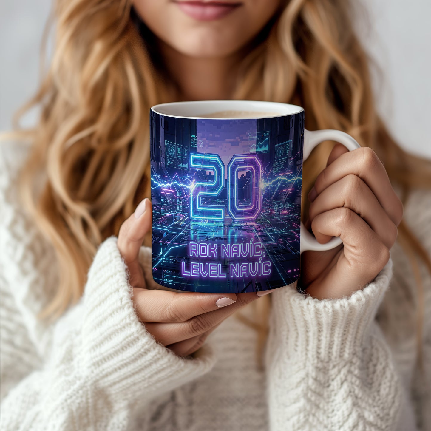 Narozeninový hrnek 20 let – ROK NAVÍC, LEVEL NAVÍC