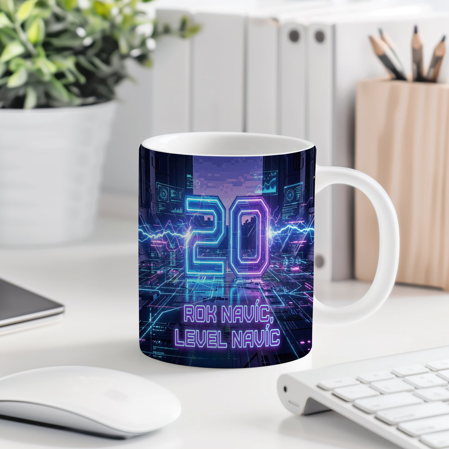 Narozeninový hrnek 20 let – ROK NAVÍC, LEVEL NAVÍC