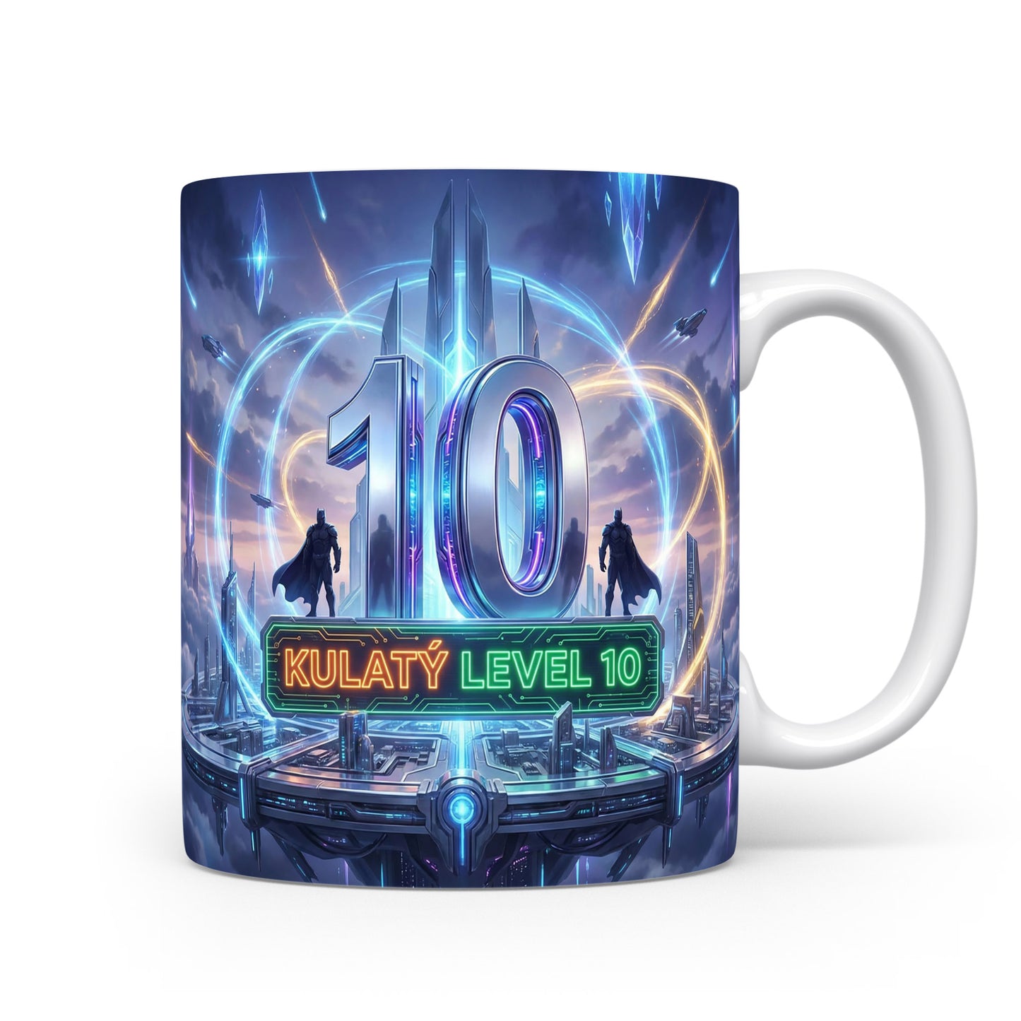 Herní hrnek s kulatým levelem 10