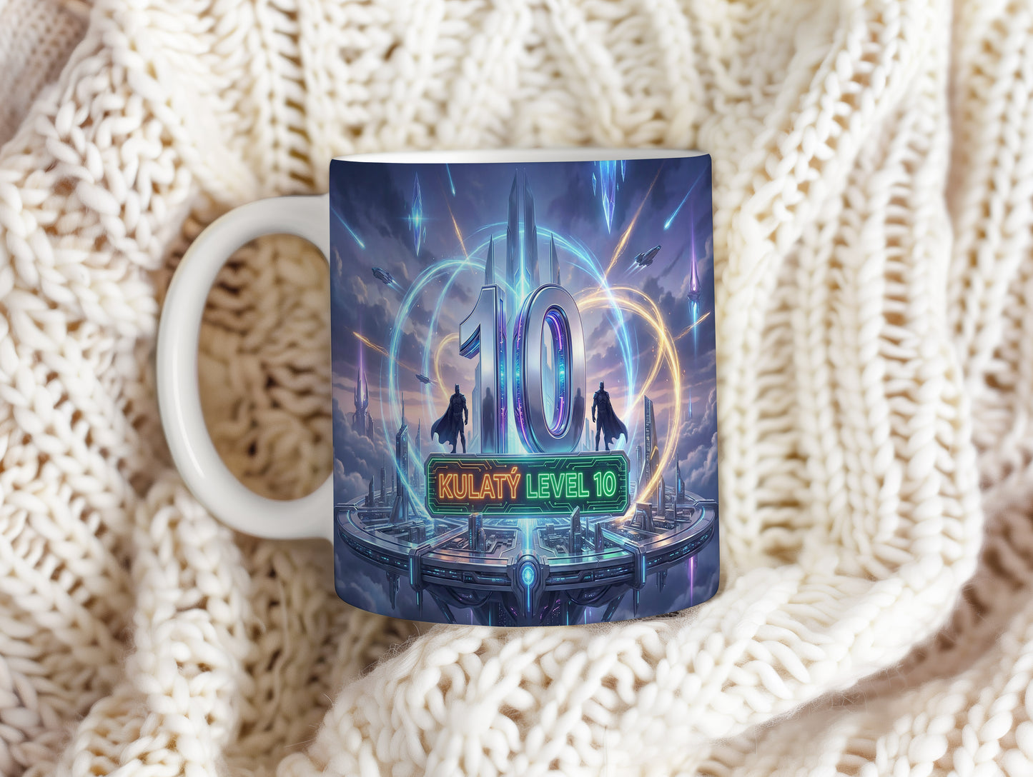Narozeninový hrnek 10 let – KULATÝ LEVEL 10
