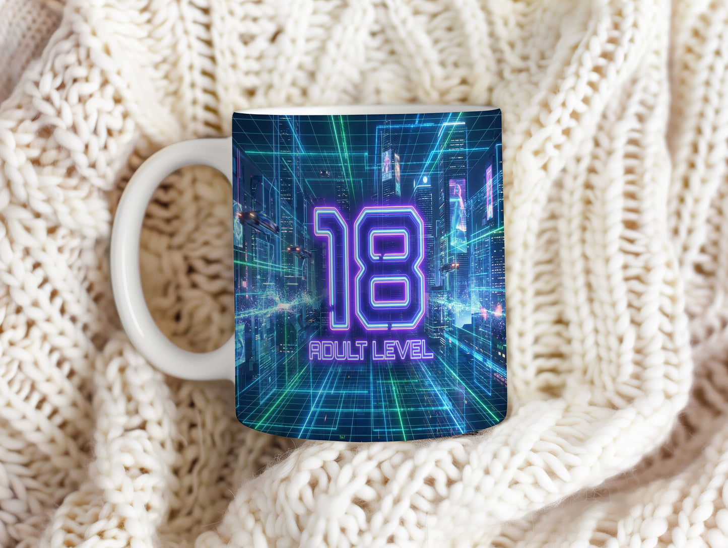 Narozeninový hrnek 18 let – ADULT LEVEL