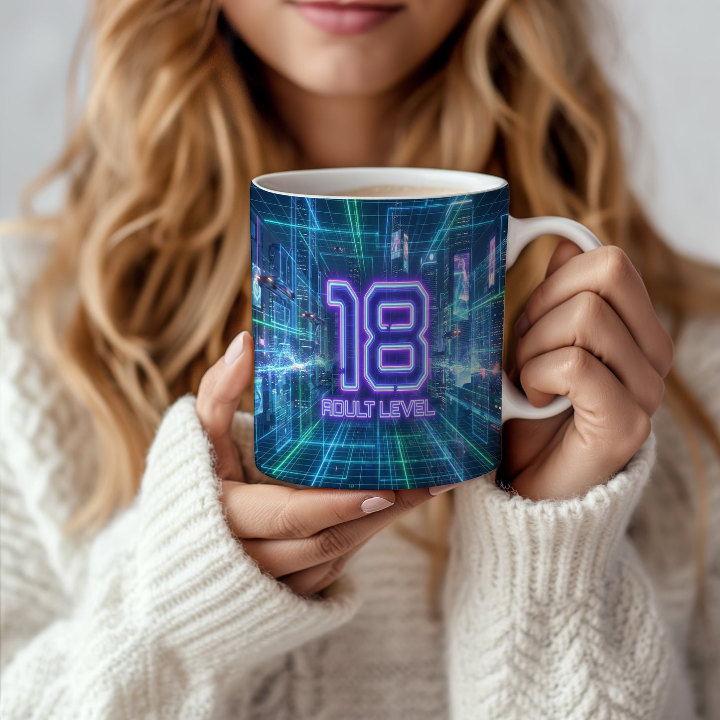 Narozeninový hrnek 18 let – ADULT LEVEL