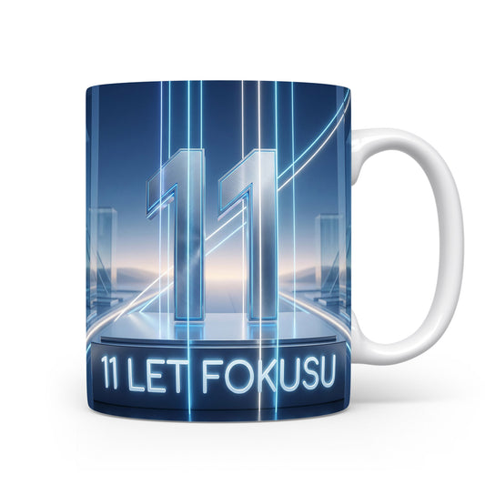 Hrnček s nápisem 11 LET FOKUSU