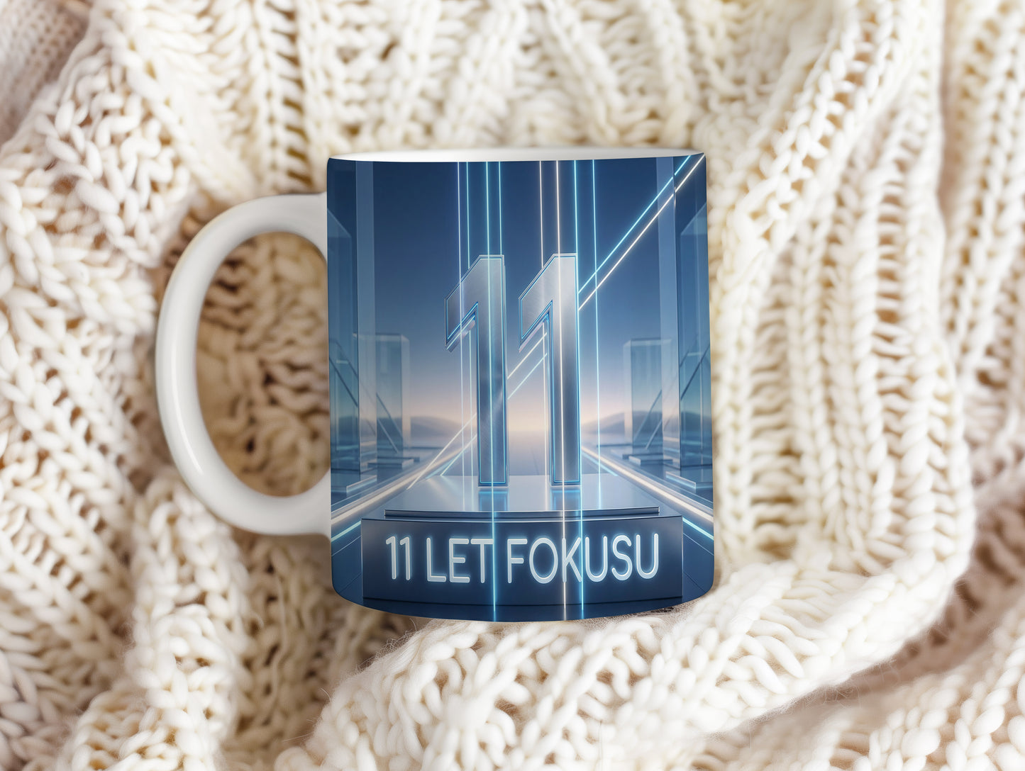 Narozeninový hrnek 11 let – 11 LET FOKUSU