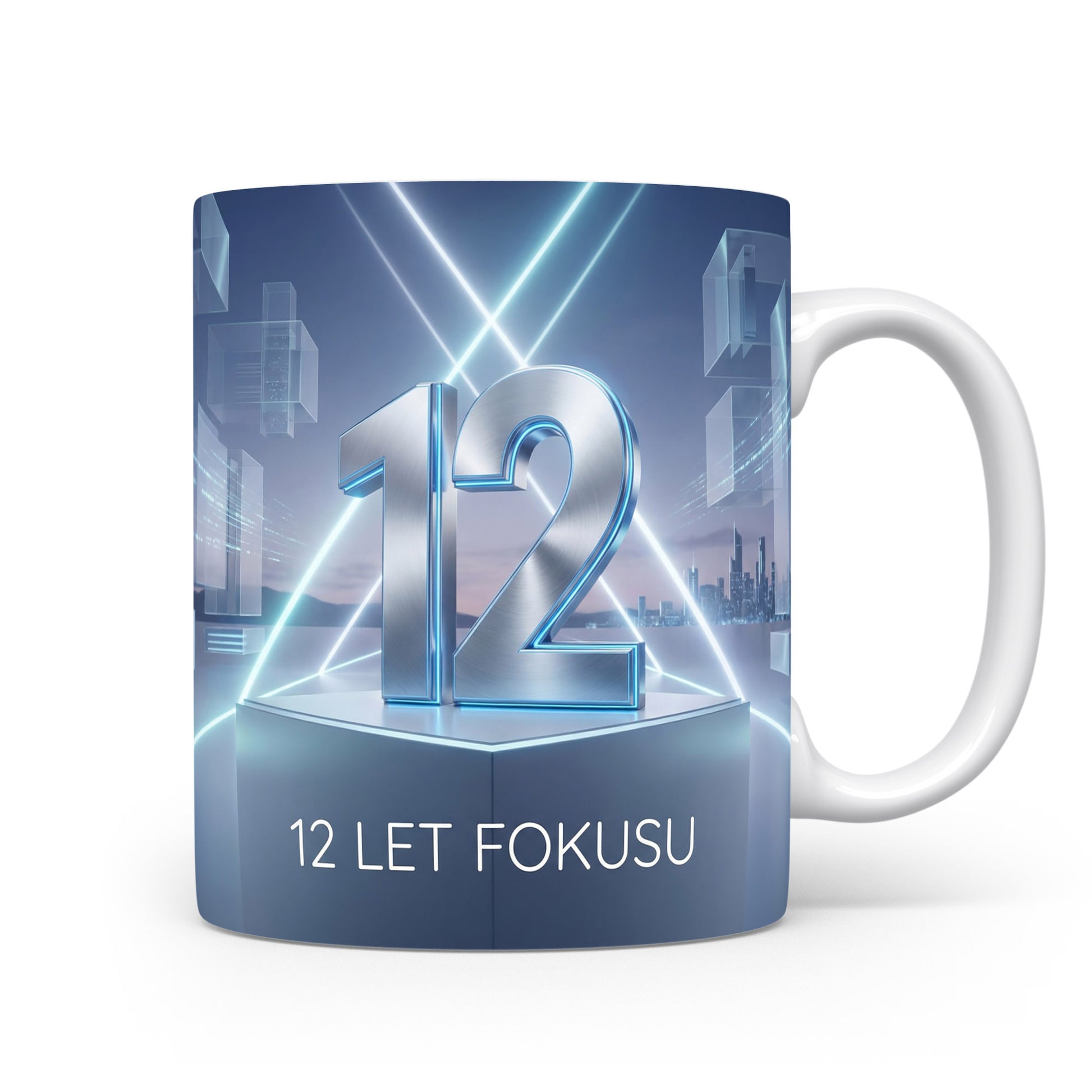 Hrnček s nápisem 12 LET FOKUSU