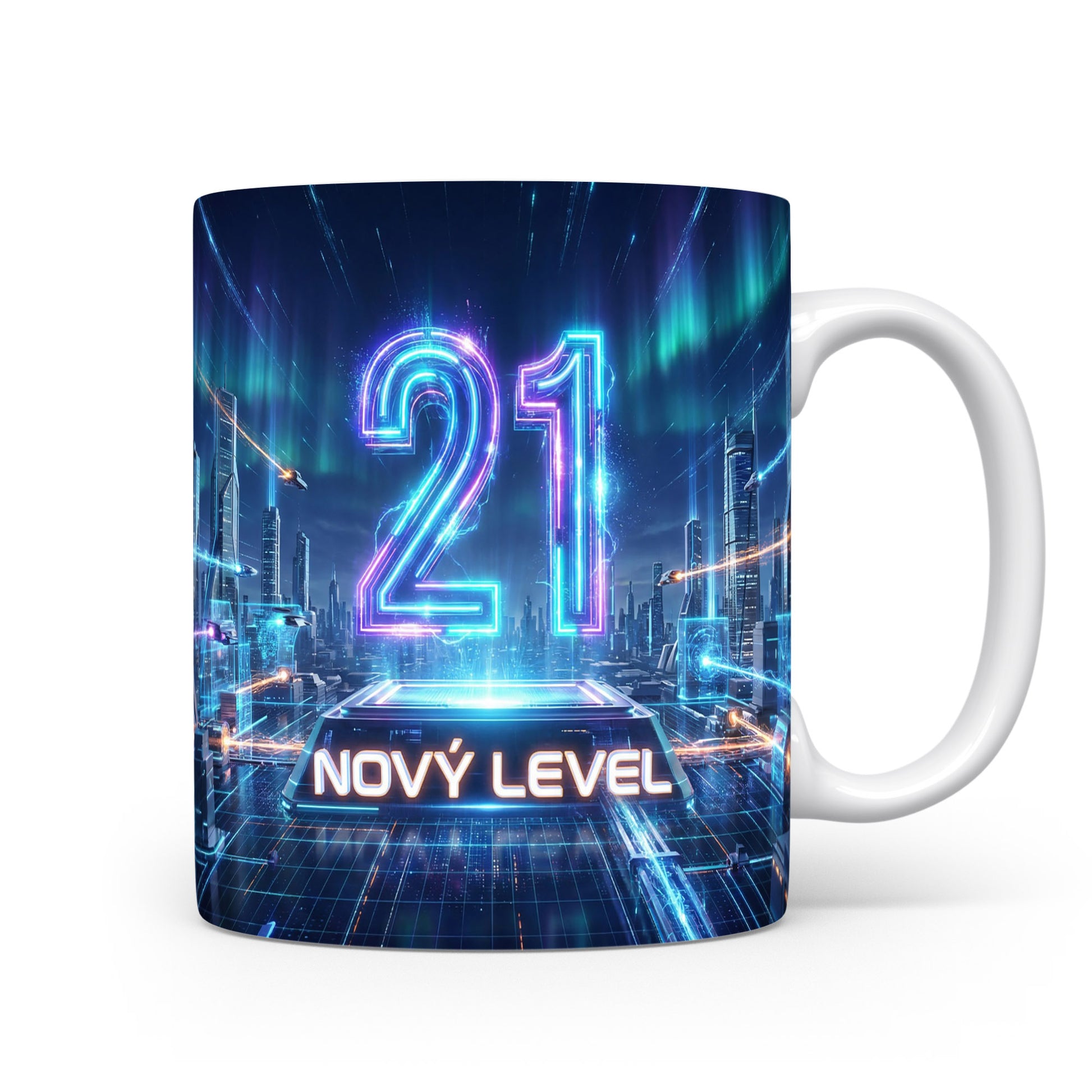 Hrnček s nápisem NOVÝ LEVEL