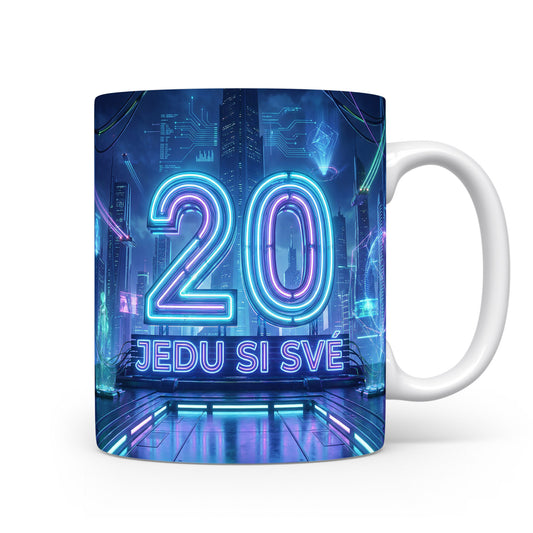 Hrnček s nápisem JEDU SI SVÉ