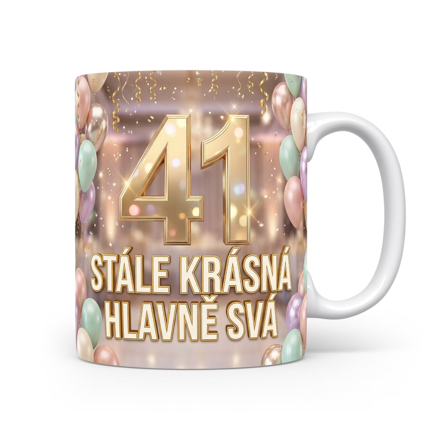 Narozeninový hrnek s věkem 41