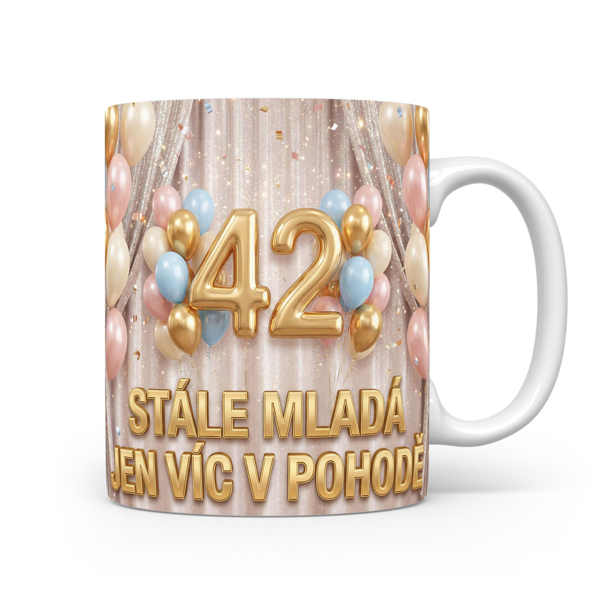 Narozeninový hrnek s věkem 42