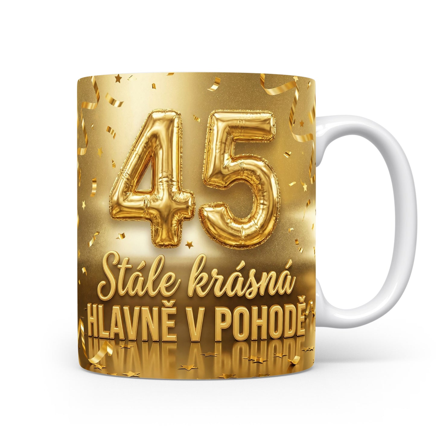 Narozeninový hrnek s číslem 45