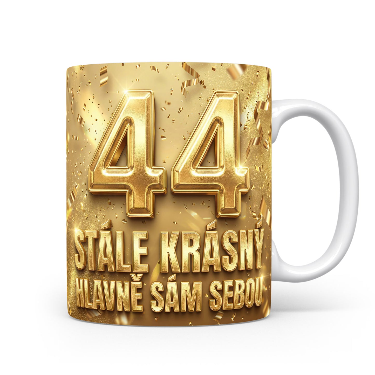 Narozeninový hrnek s věkem 44