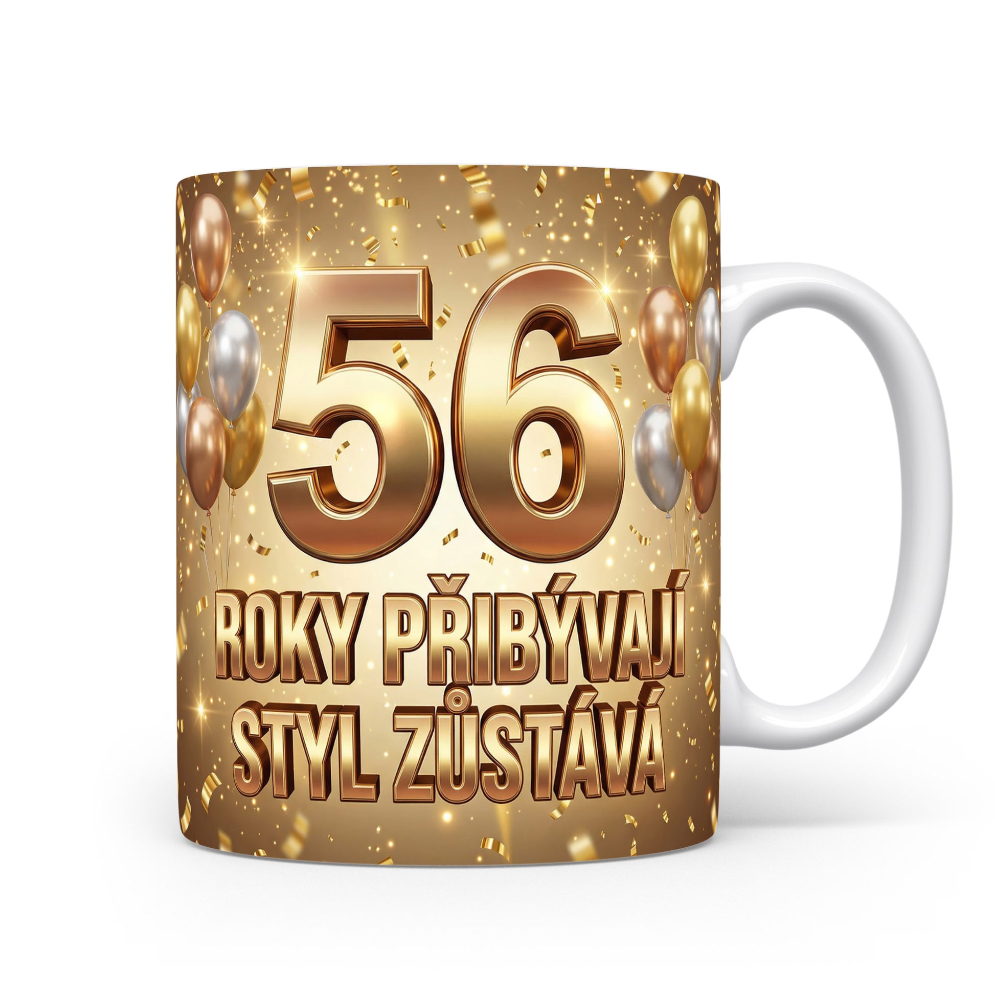 Narozeninový hrnek s číslem 56