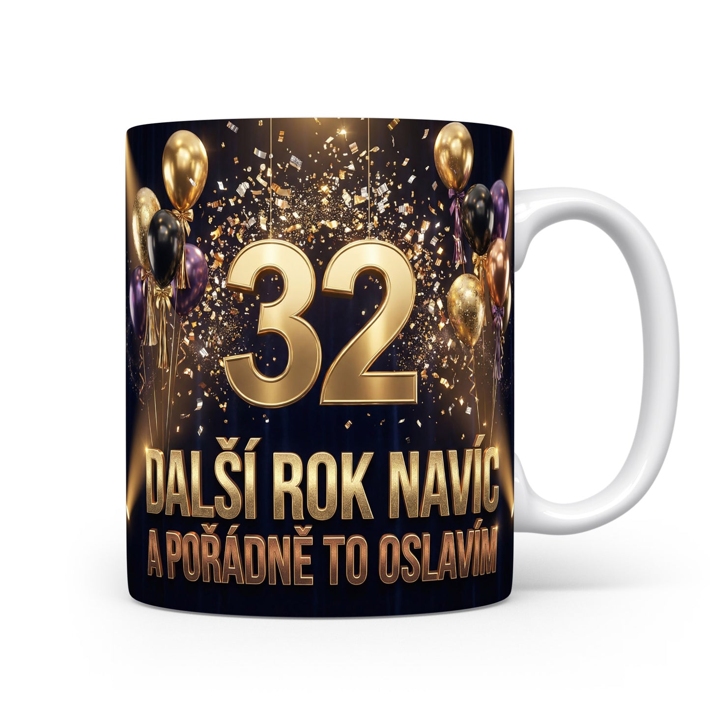 Narozeninový hrnek s věkem 32