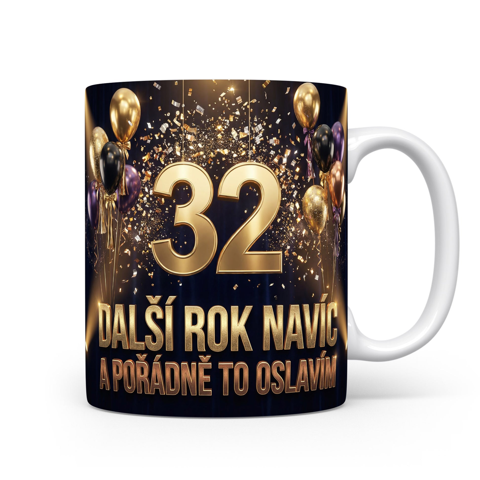 Narozeninový hrnek s věkem 32