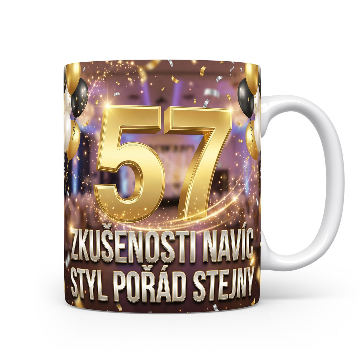 Narozeninový hrnek s číslem 57