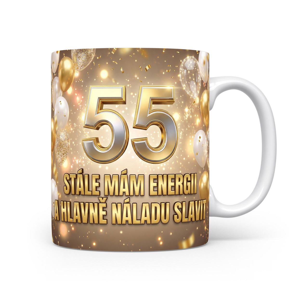 Narozeninový hrnek s číslem 55