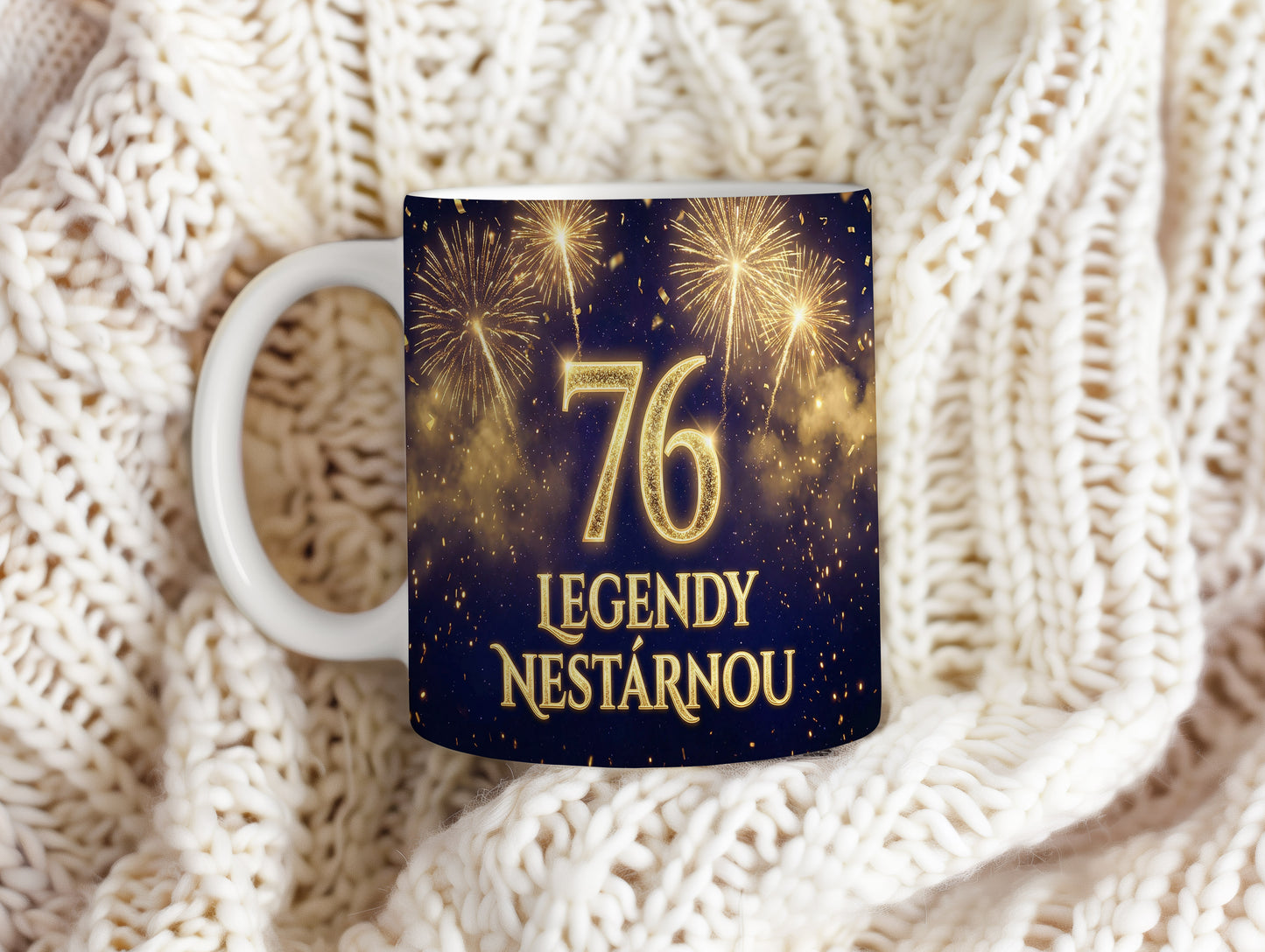Narozeninový hrnek 76 let – LEGENDY NESTÁRNOU