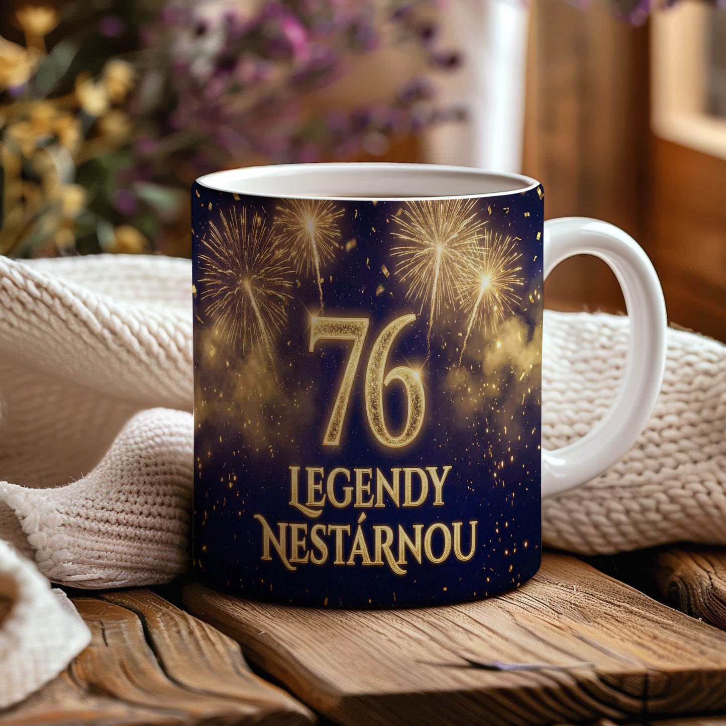 Narozeninový hrnek 76 let – LEGENDY NESTÁRNOU