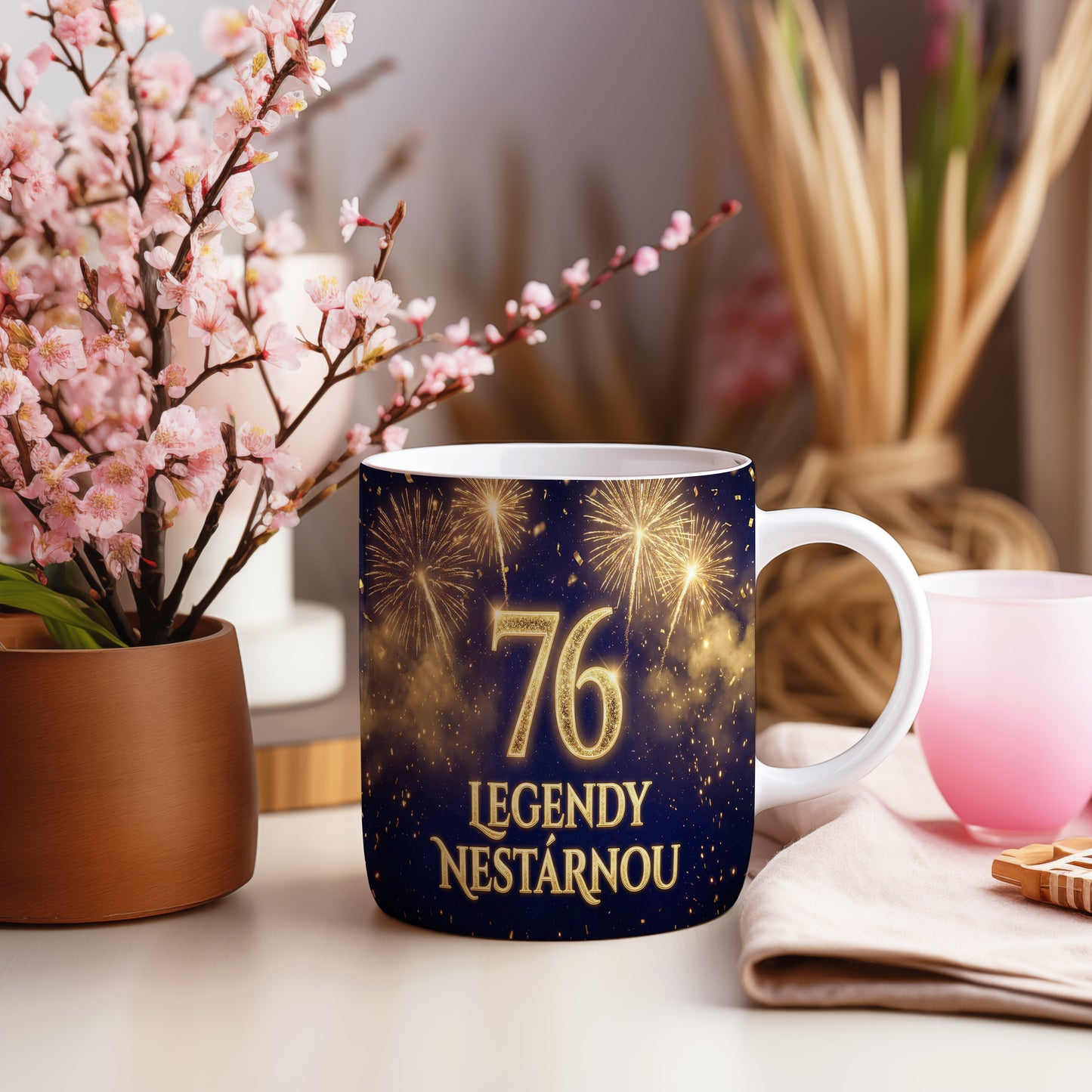 Narozeninový hrnek 76 let – LEGENDY NESTÁRNOU