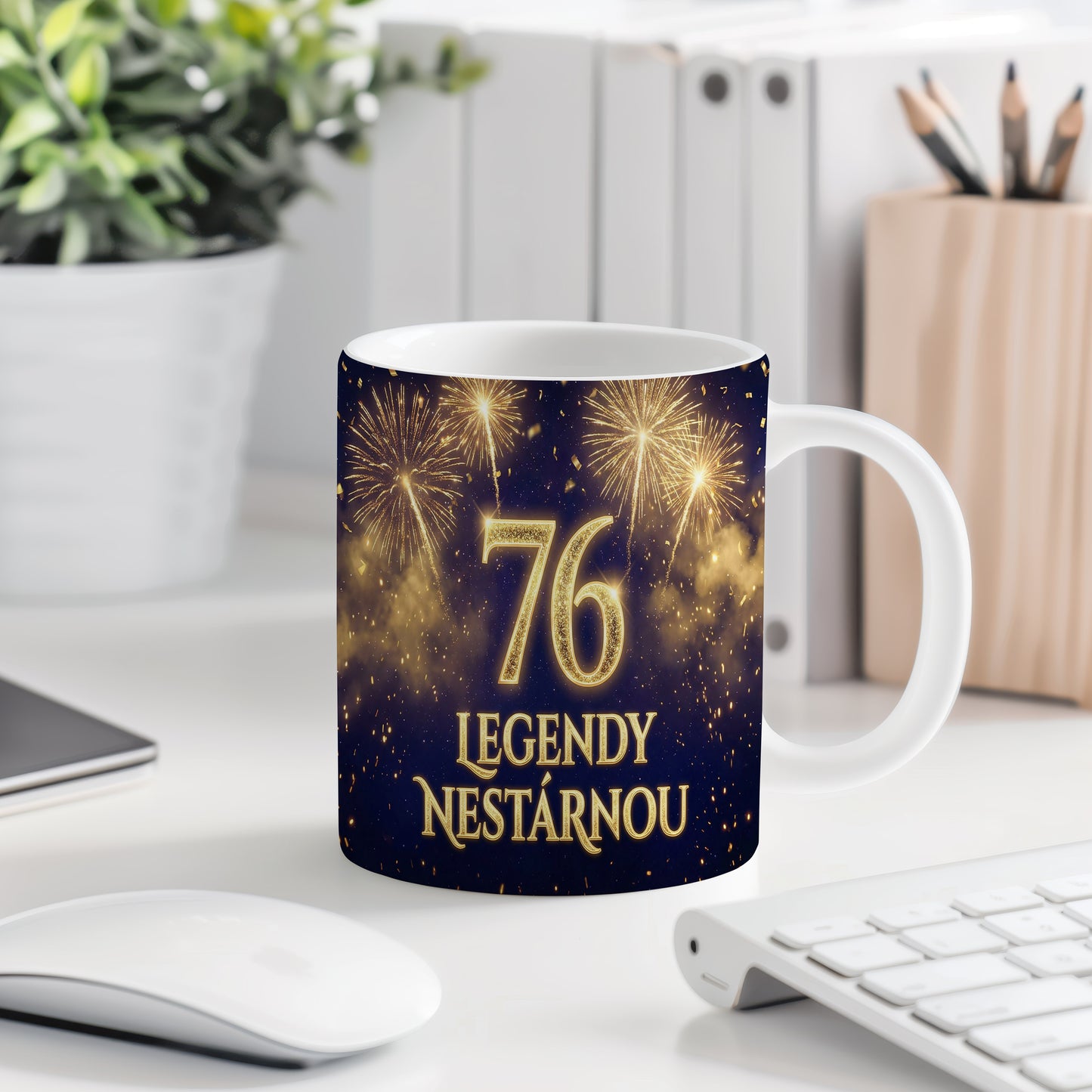 Narozeninový hrnek 76 let – LEGENDY NESTÁRNOU